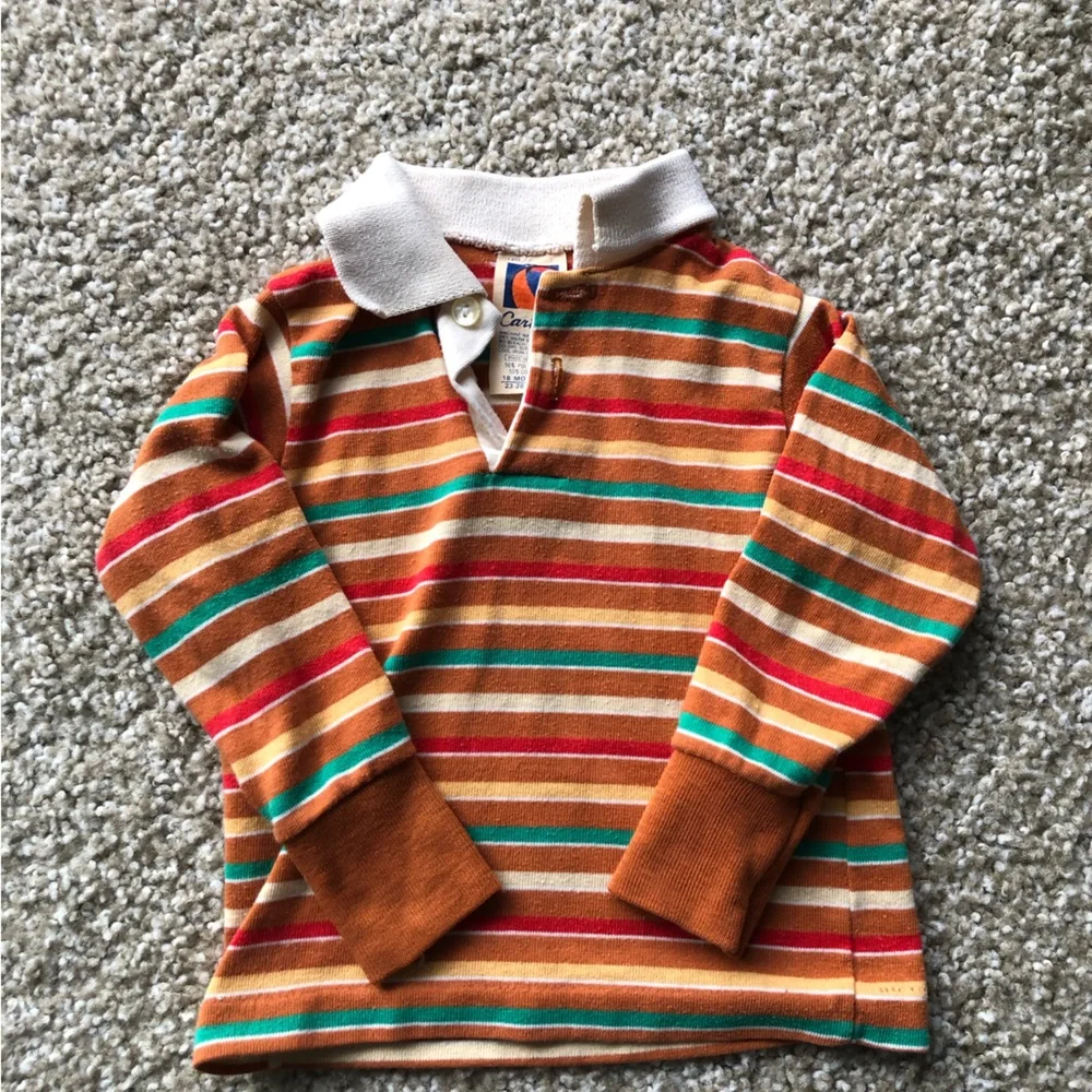 Vintage Carters Toddler Polo Sweater Size 12 Months